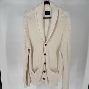J.Crew Shawl Collar Button Knit Cardigan Long Sleeve Preppy Academia Cottagecore